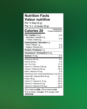 Aliments verts + adaptogènes