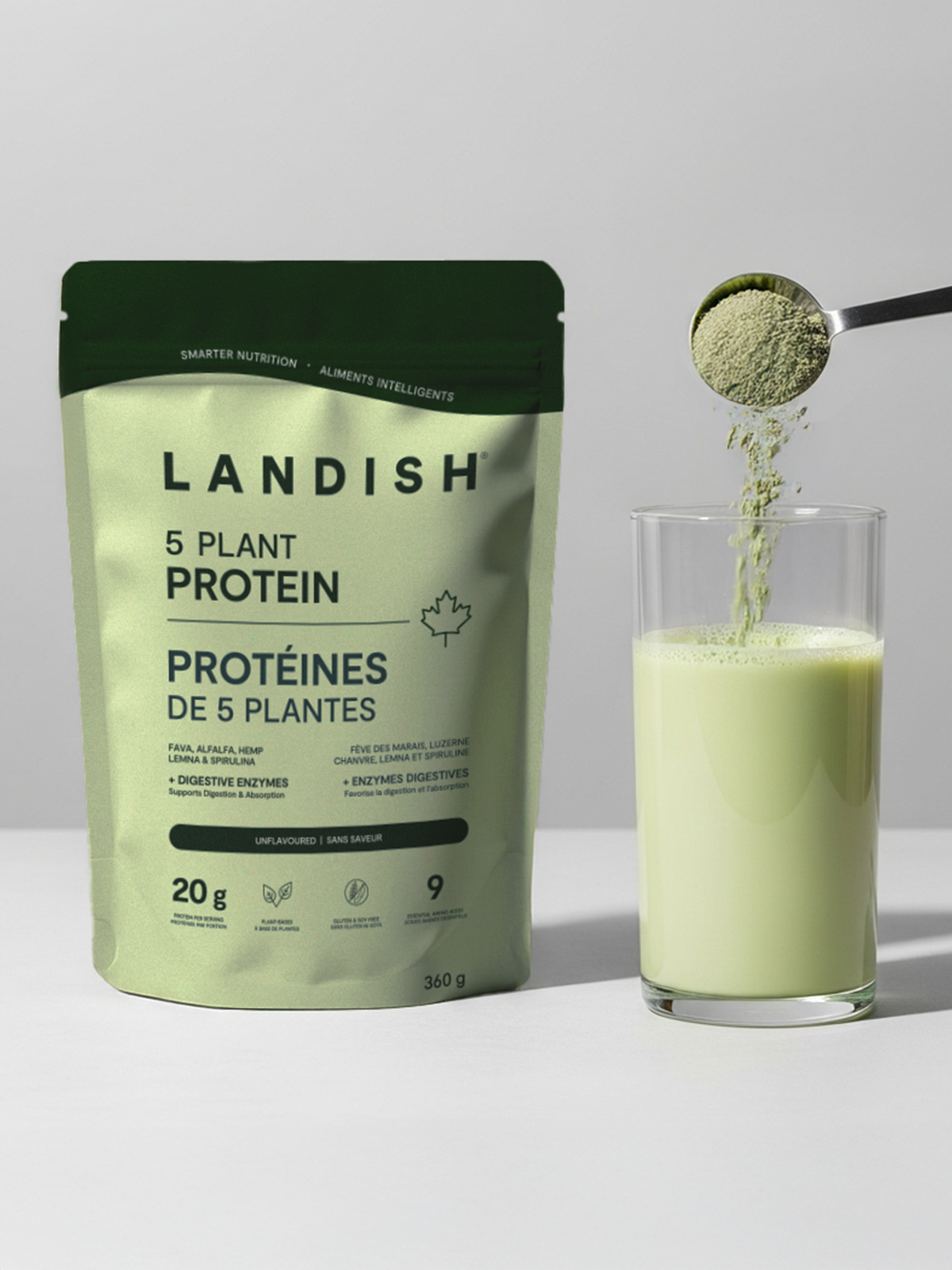 Protéines de 5 plantes