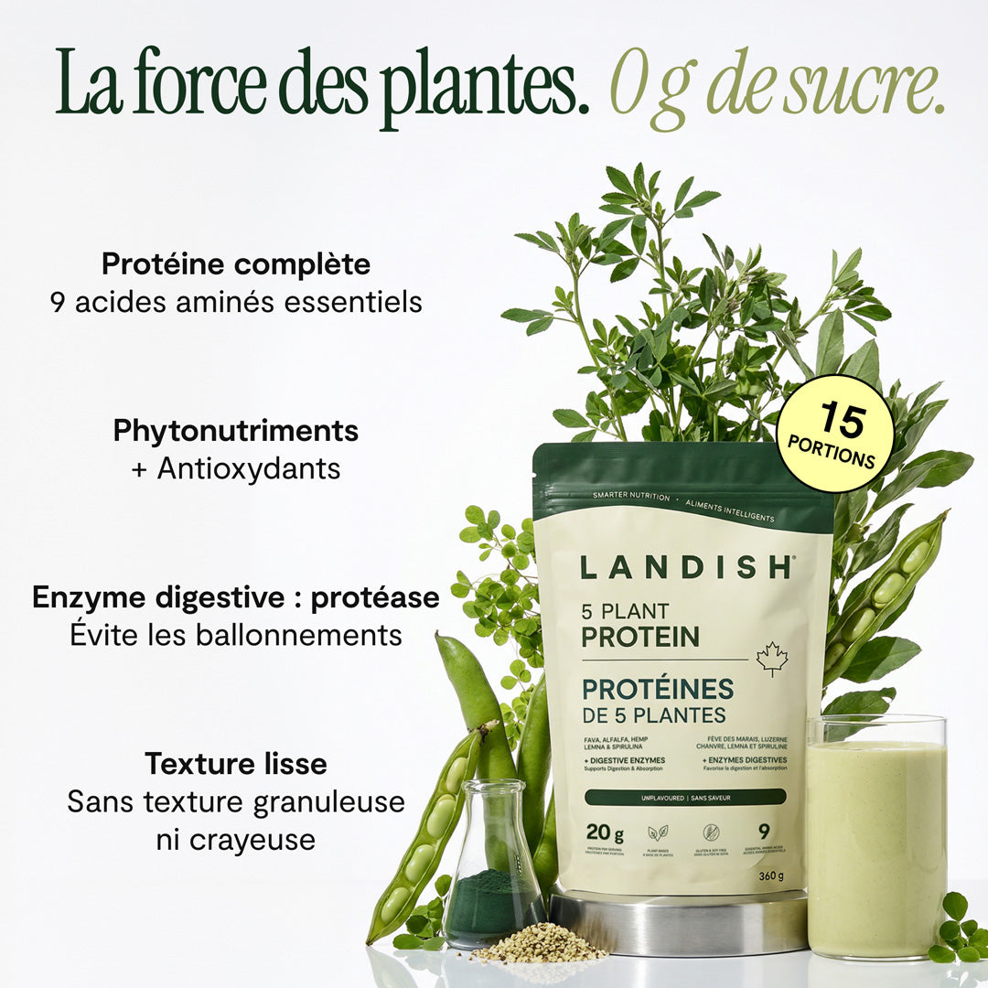 Protéines de 5 plantes