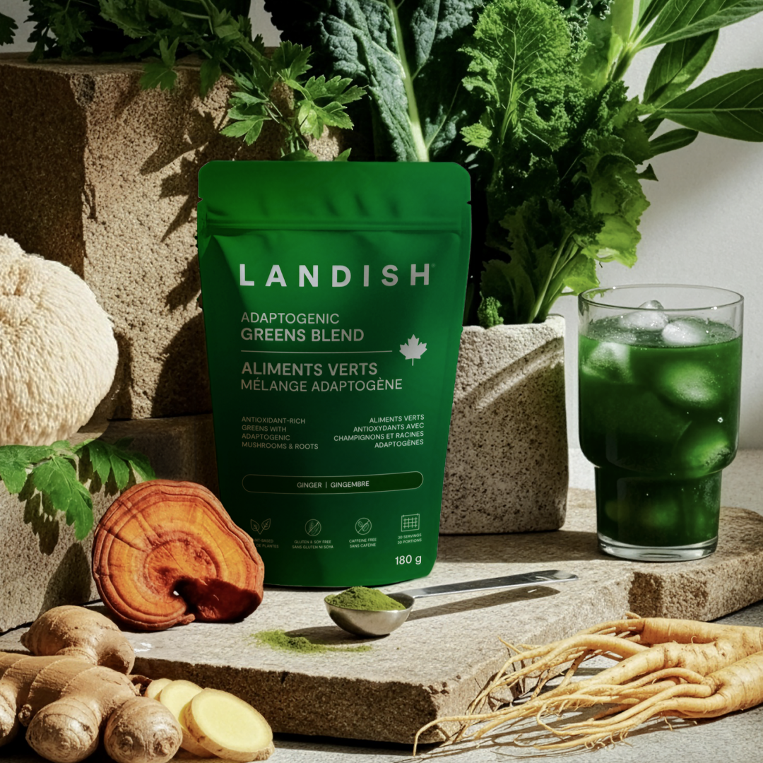 Aliments verts + adaptogènes