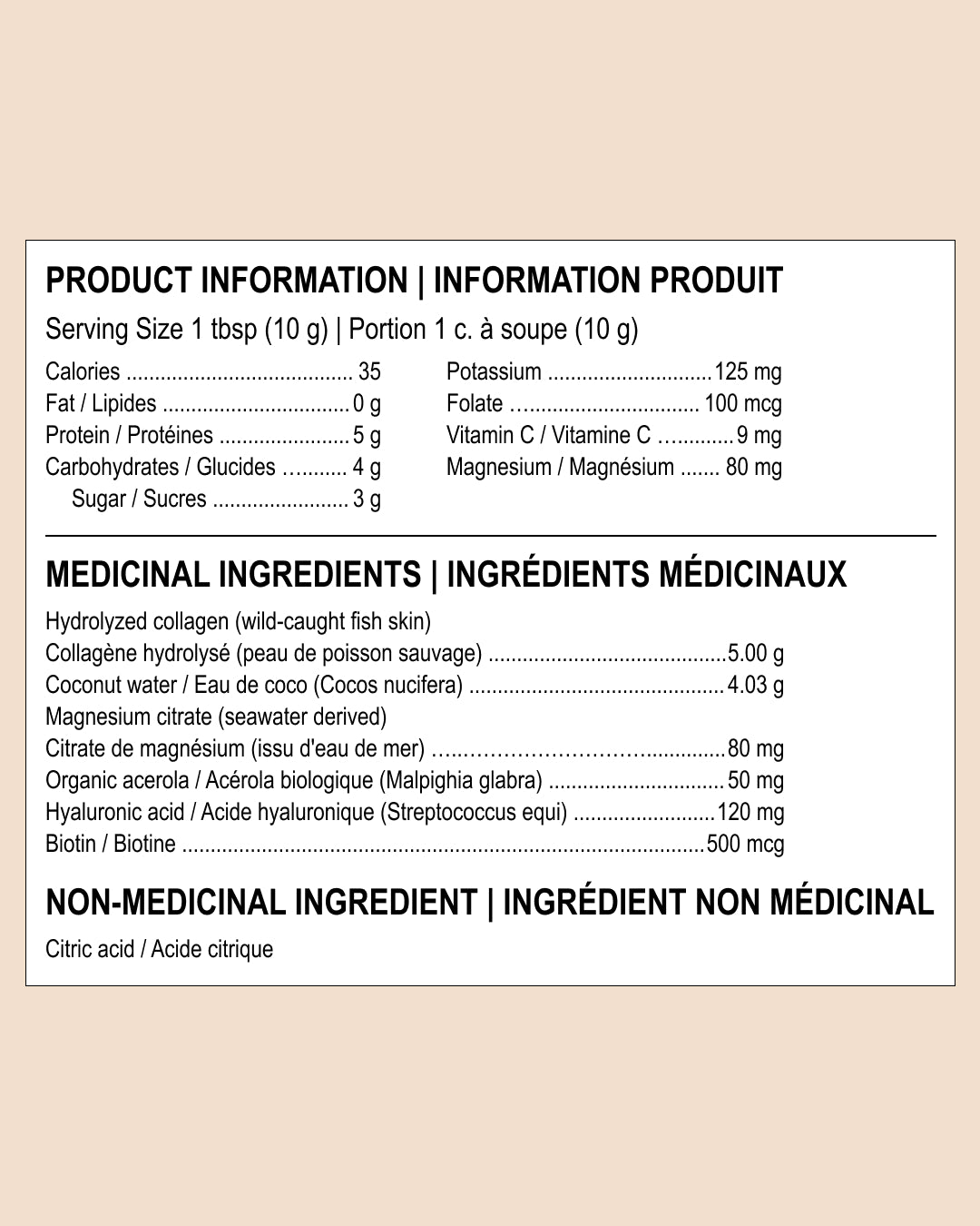 Collagène marin mélange beauté