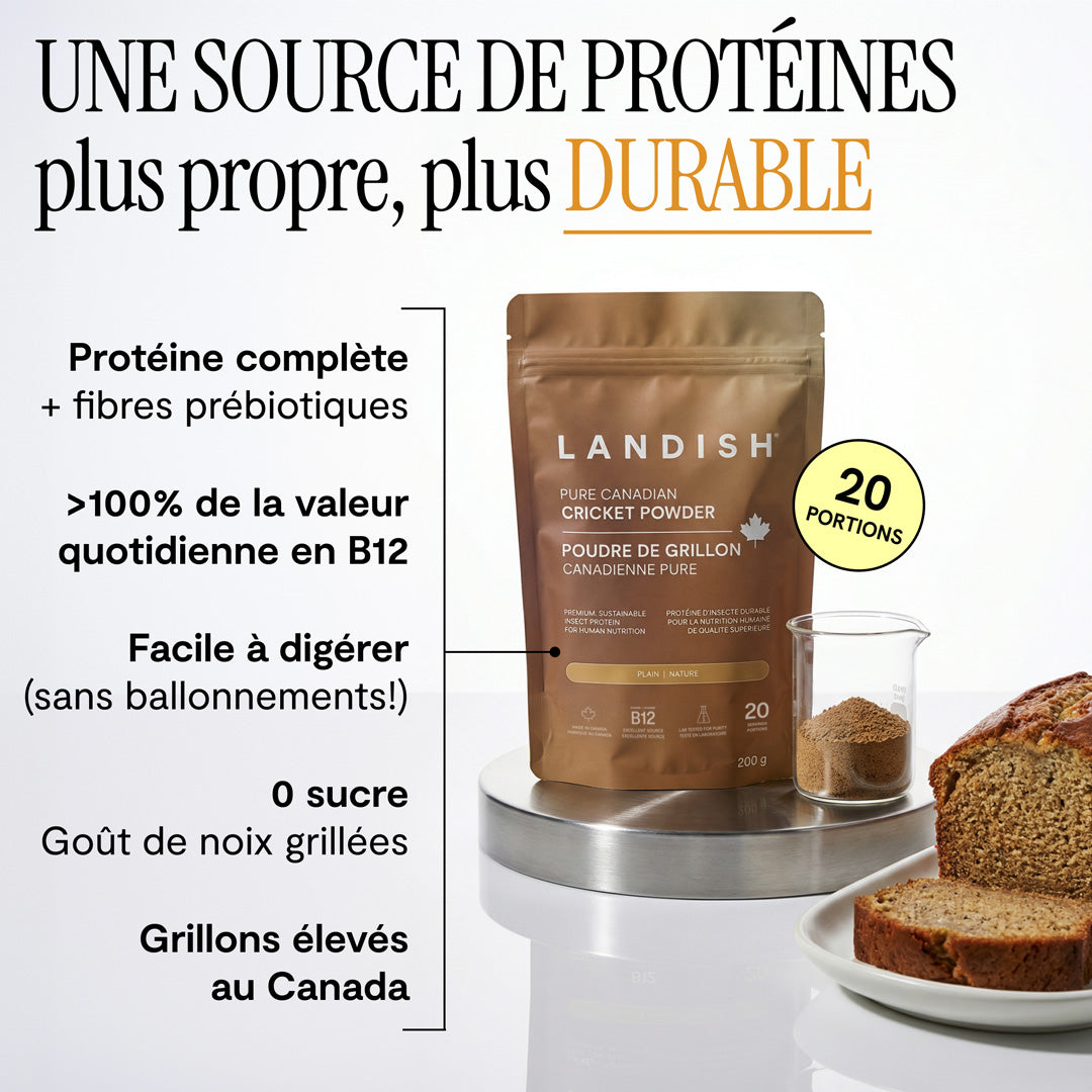 Poudre de grillon canadienne pure