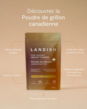 Poudre de grillon canadienne pure