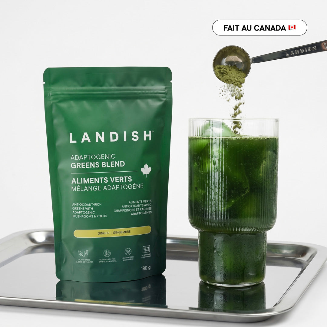 Aliments verts mélange adaptogène