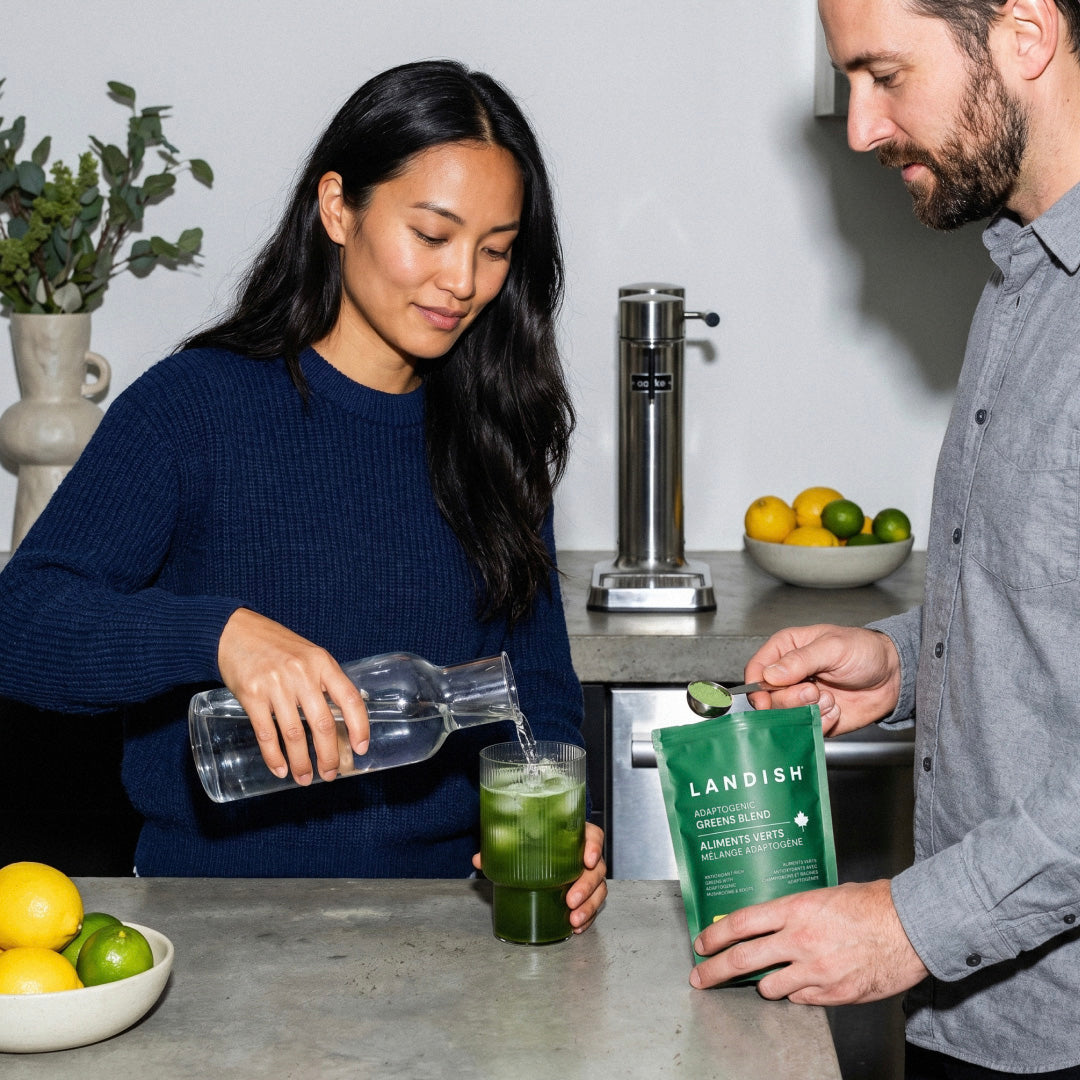 Aliments verts mélange adaptogène