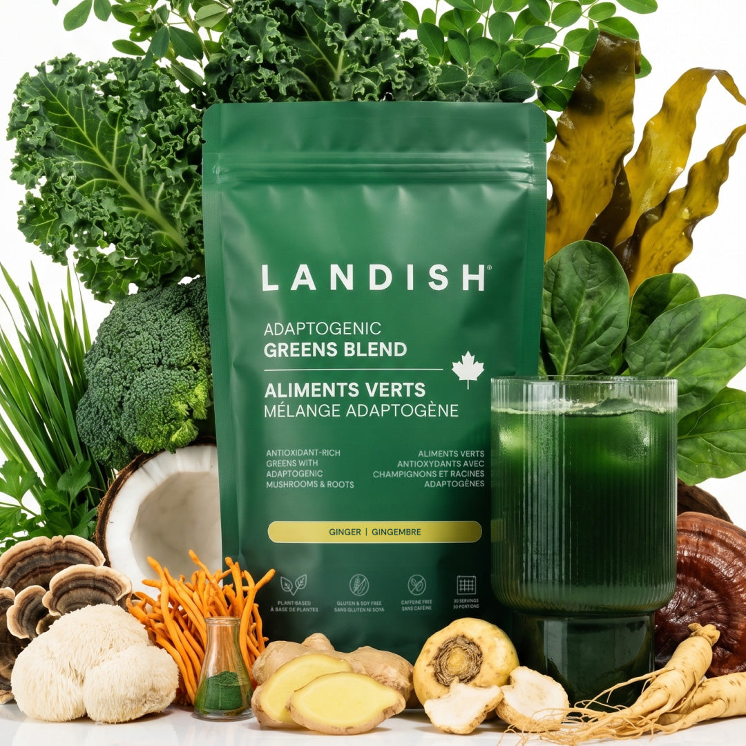 Aliments verts mélange adaptogène