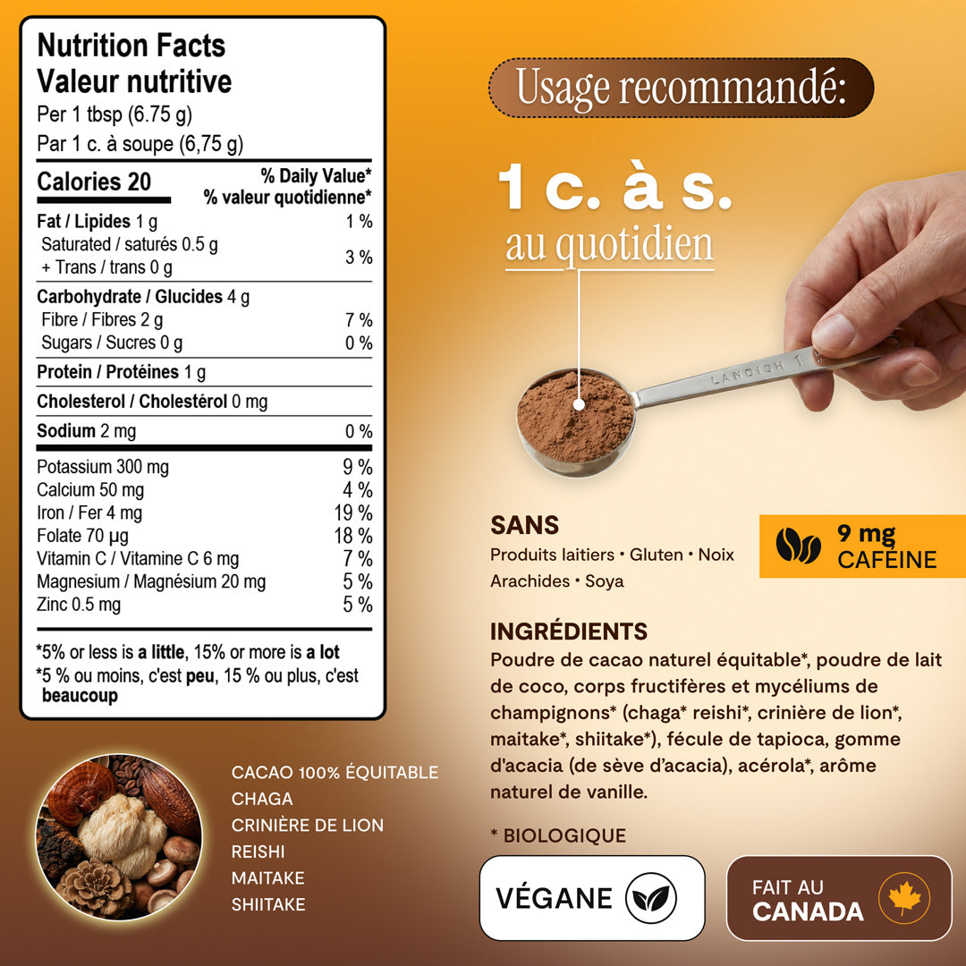 Mélange chocolat 5 champignons