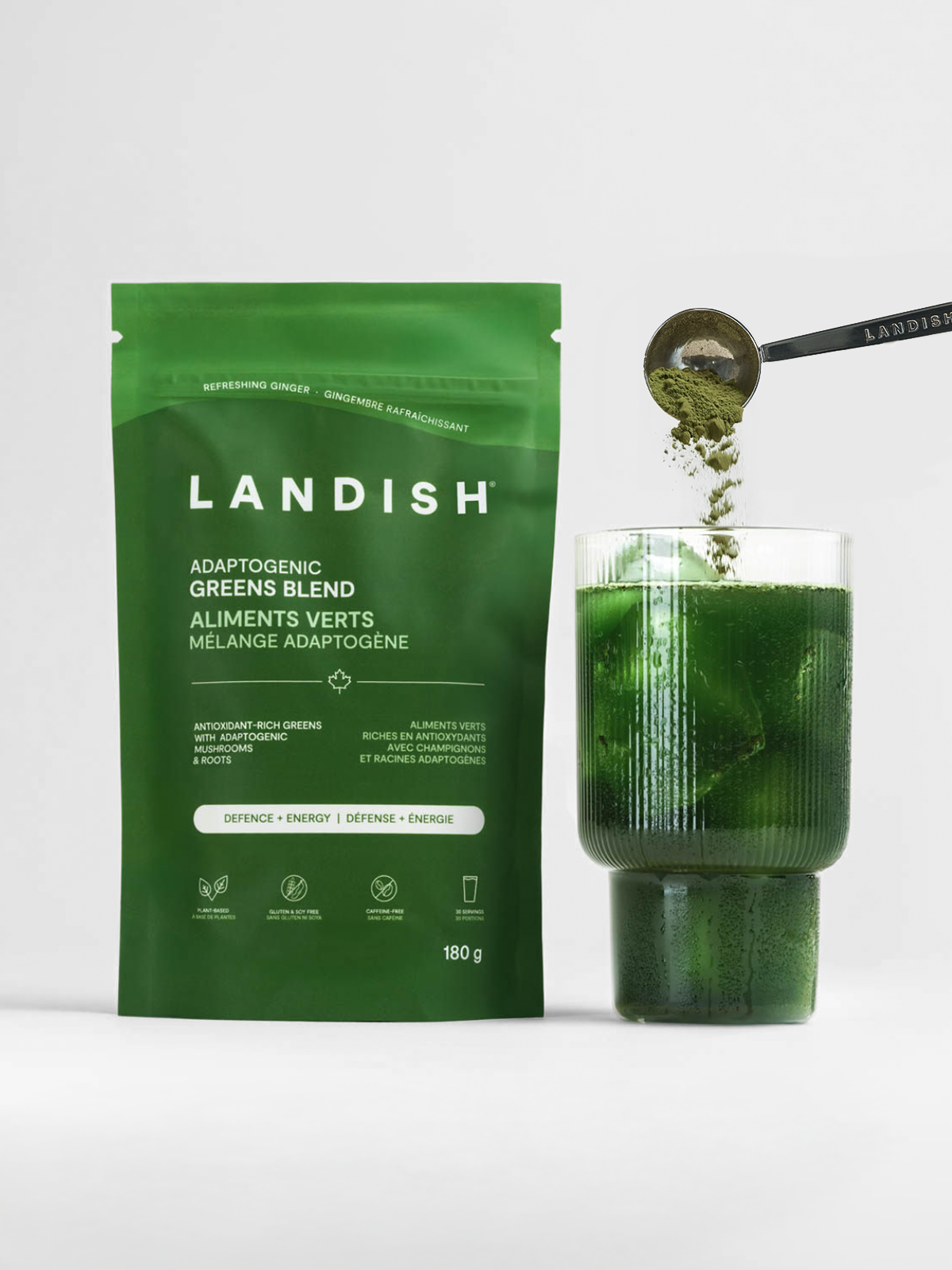 Aliments verts + adaptogènes