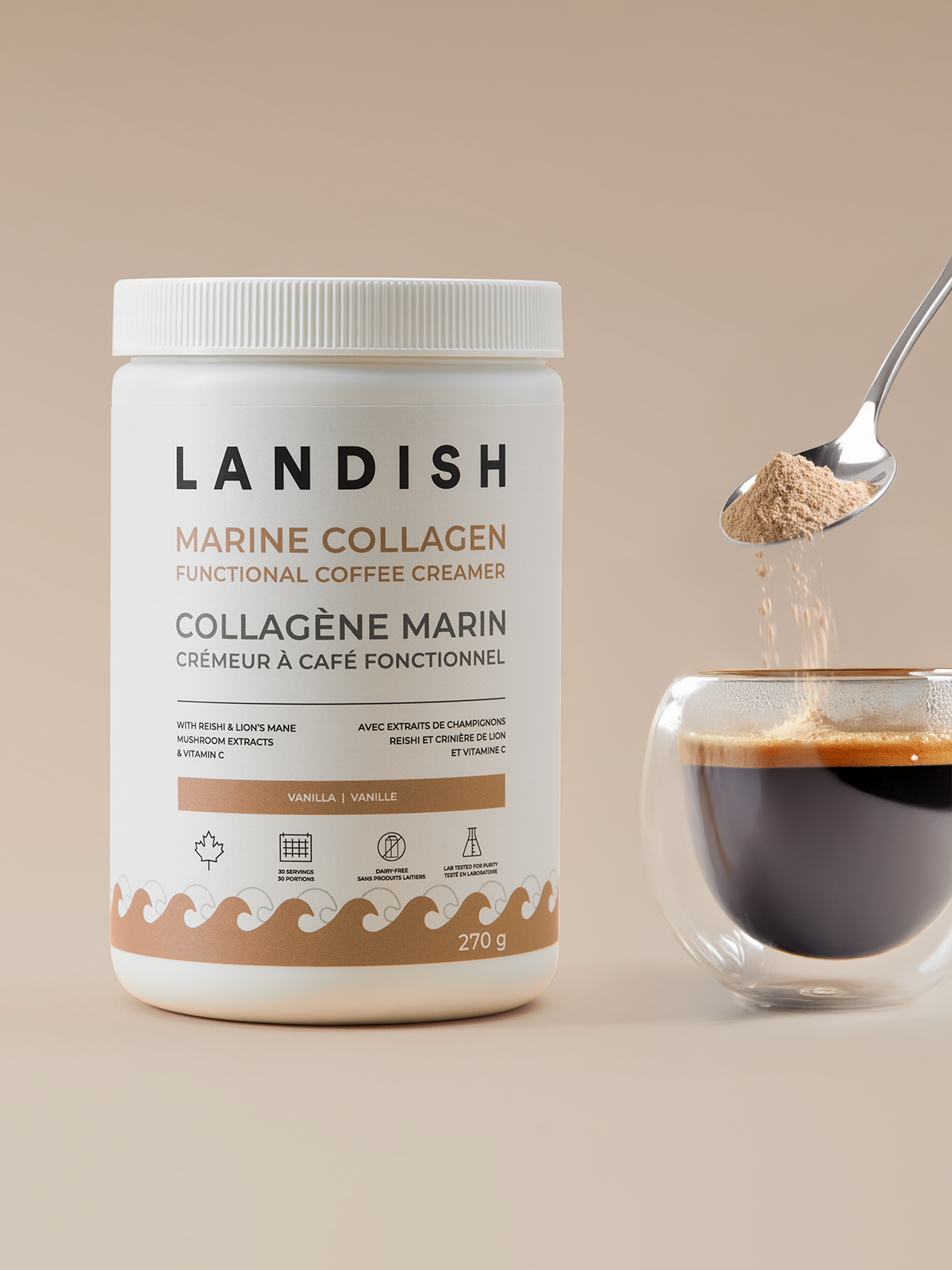 Collagène marin crémeur à café