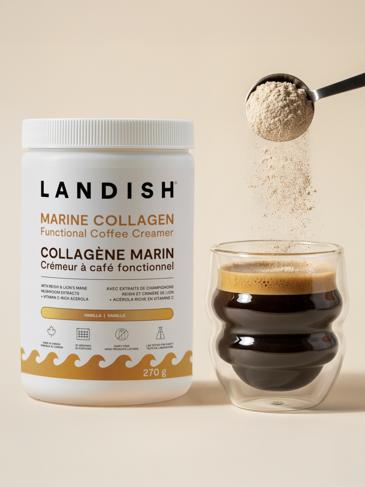 Collagène marin crémeur à café