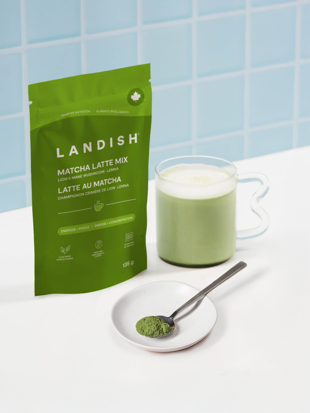 Latte au matcha