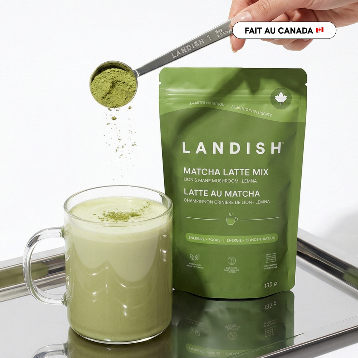 Latte au matcha