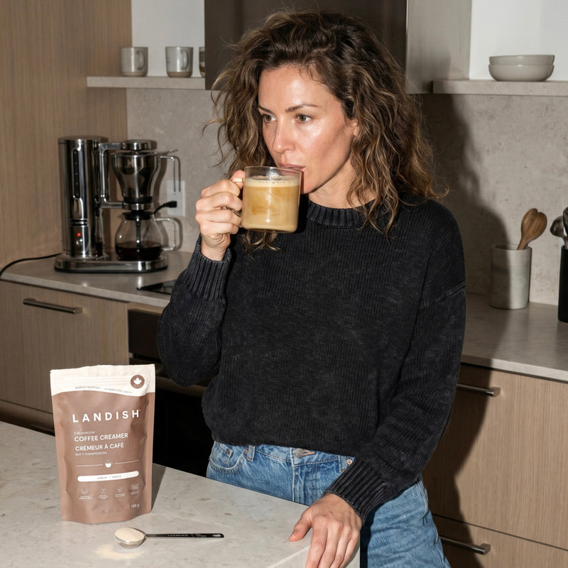 Crémeur à café aux 5 champignons