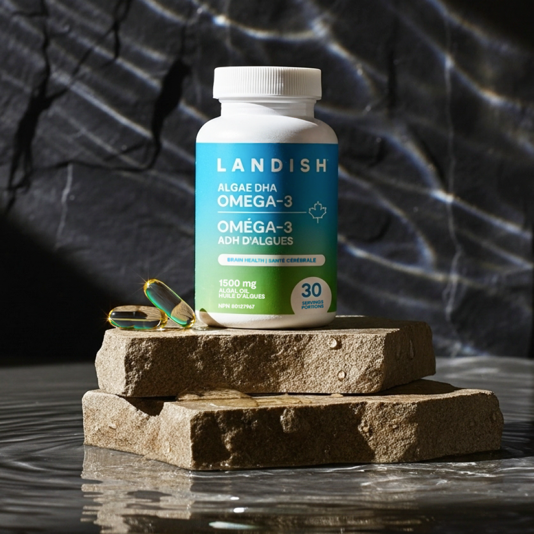 Gélules d’oméga-3 ADH d’algues